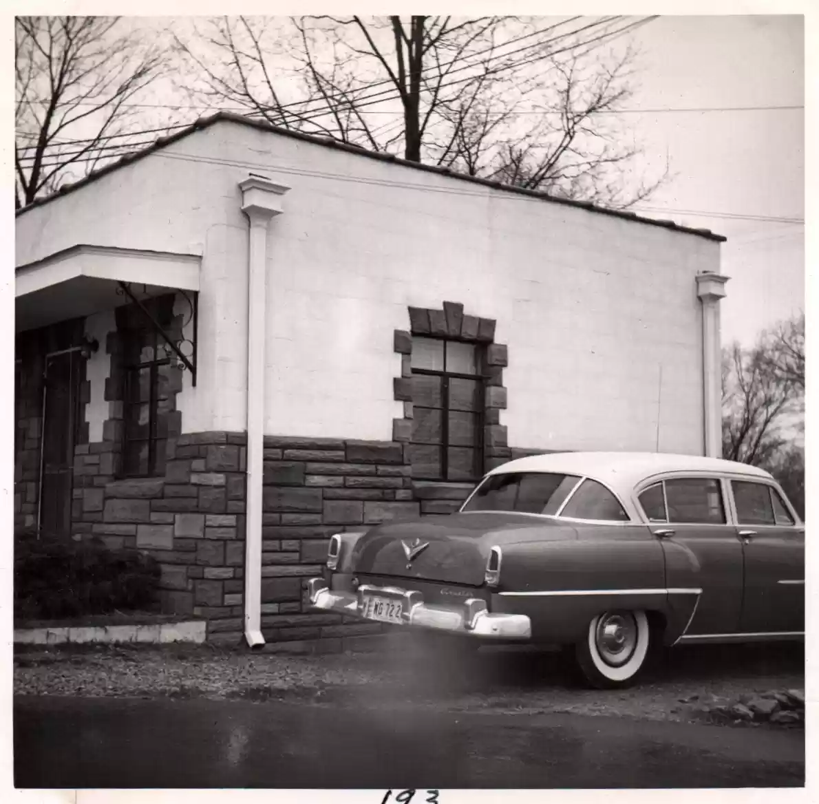 193 car in front of building